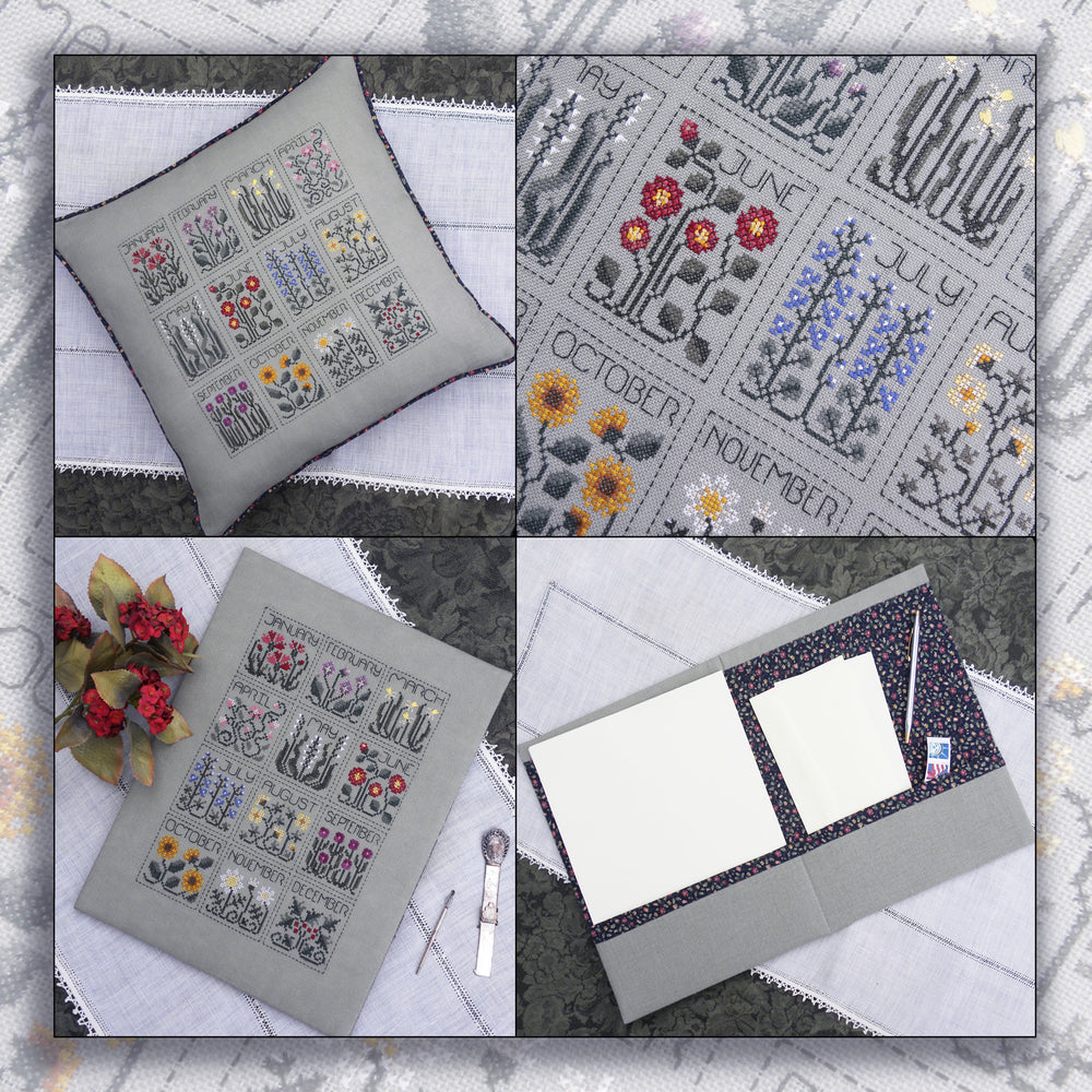 A Year of Flowers Cross Stitch Pattern by The Drawn Thread