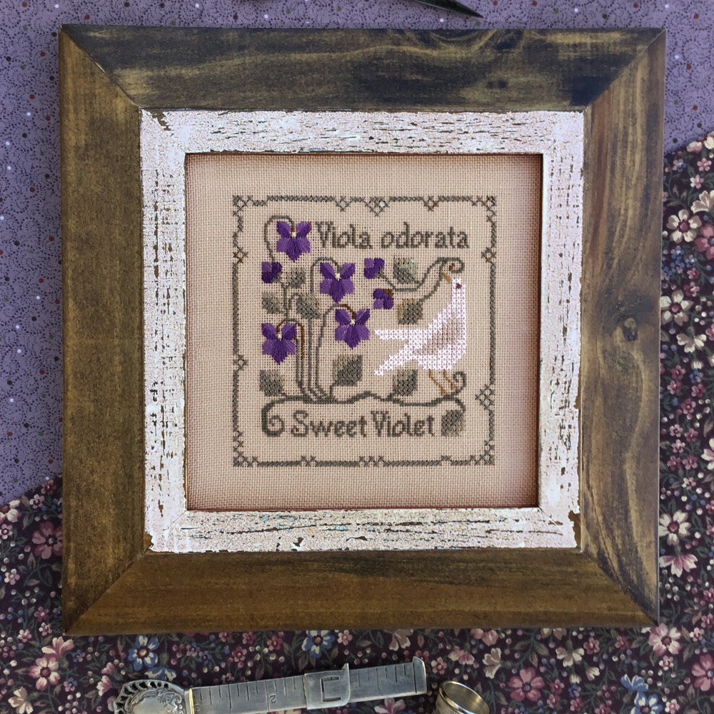 Sweet Violet Cross Stitch Pattern by The Drawn Thread