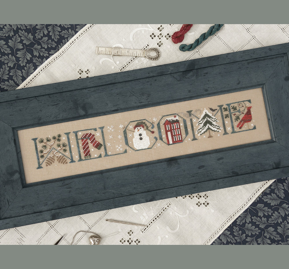 Welcome Winter Cross Stitch Pattern by The Drawn Thread
