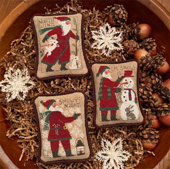The Prairie Schooler Santas Revisited XIII (2018, 2020, 2023) Cross Stitch Patterns