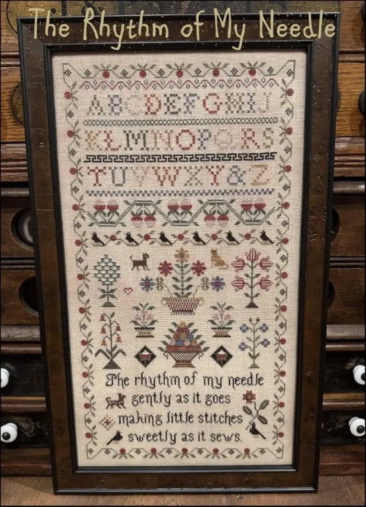 The Scarlett House THE RHYTHM OF MY NEEDLE Cross Stitch Pattern