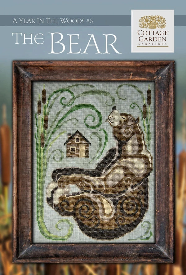 The Bear Year in the Woods #6 by Cottage Garden Samplings Cross Stitch Pattern PHYSICAL copy
