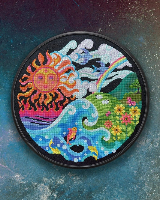 The Four Elements Satsuma Street Cross Stitch Pattern