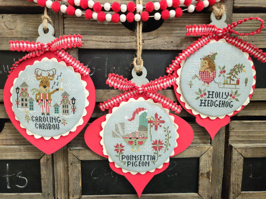 Quaint Rose Needlearts CHRISTMAS ANIMALS IN PANTS Cross Stitch Pattern