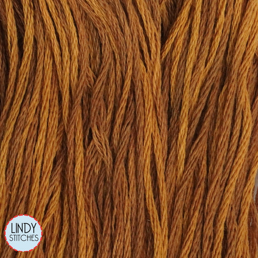 Tiger's Eye Weeks Dye Works Floss Hand Dyed Cotton Skein 1225