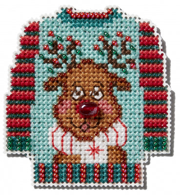 Ugly Sweater Mill Hill Kit Winter Holiday Seasonal Ornament