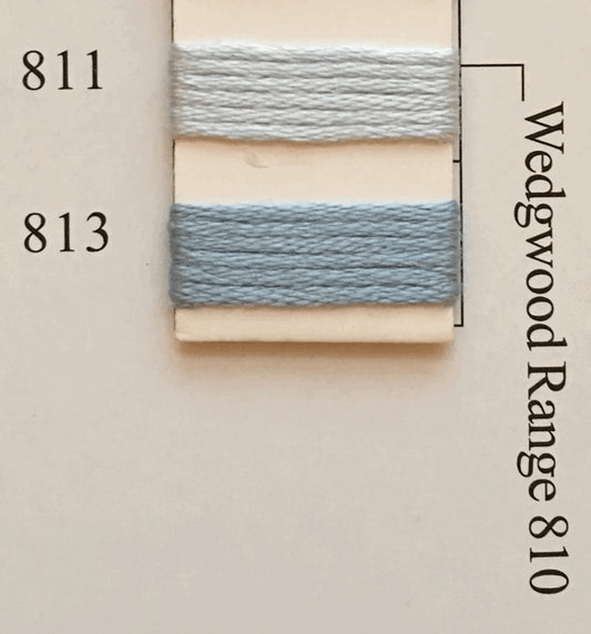 Needlepoint NPI Silk Floss 8 Ply Wedgewood Range 811 813