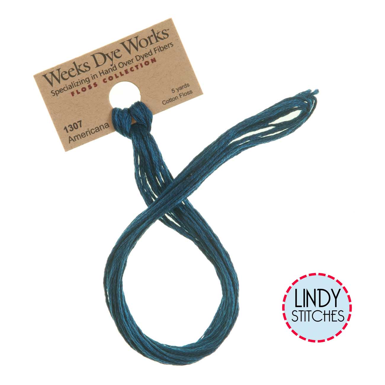 Americana Weeks Dye Works Floss Hand Dyed Cotton Skein 1307