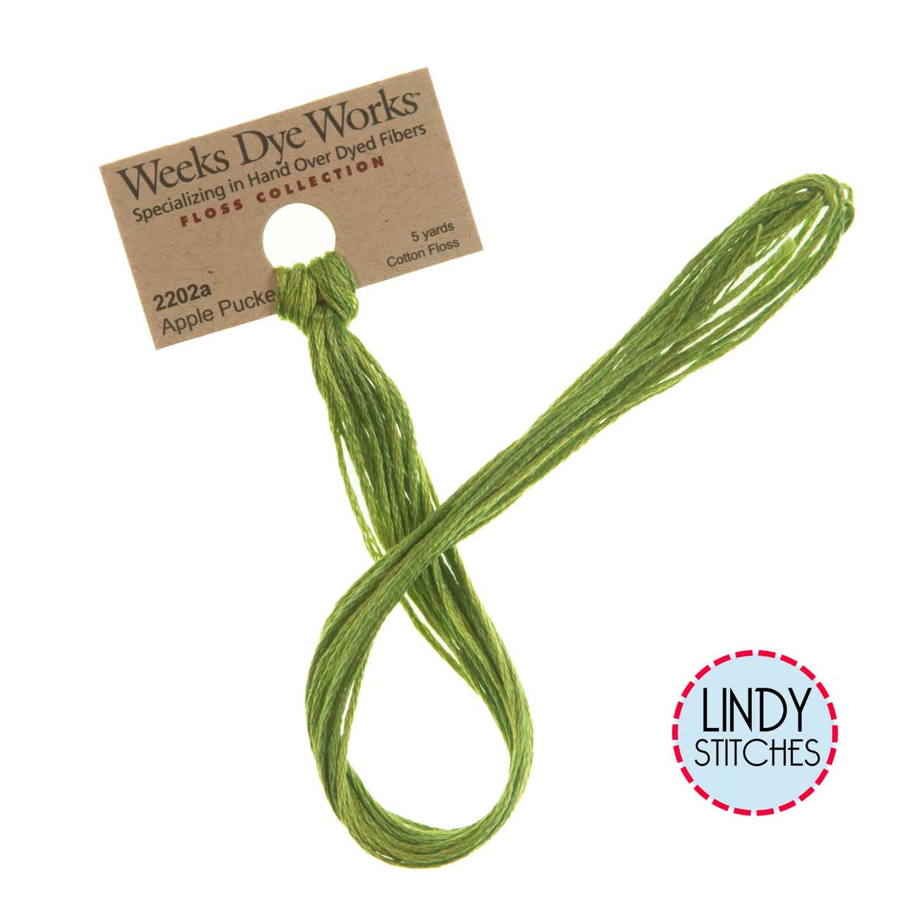 Apple Pucker Weeks Dye Works Floss Hand Dyed Cotton Skein 2202a