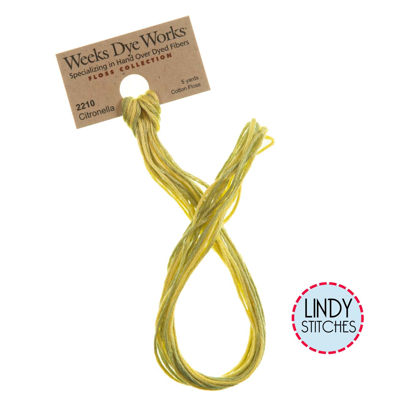 Citronella Weeks Dye Works Floss Hand Dyed Cotton Skein 2210