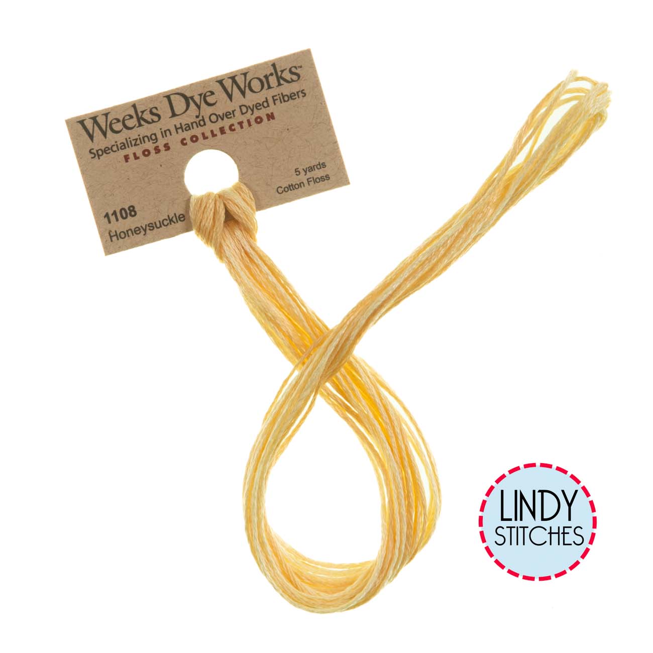 Honeysuckle Weeks Dye Works Floss Hand Dyed Cotton Skein 1108