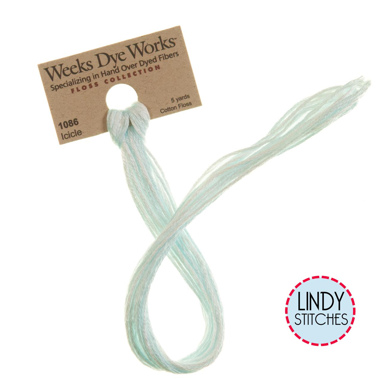 Icicle Weeks Dye Works Floss Hand Dyed Cotton Skein 1086