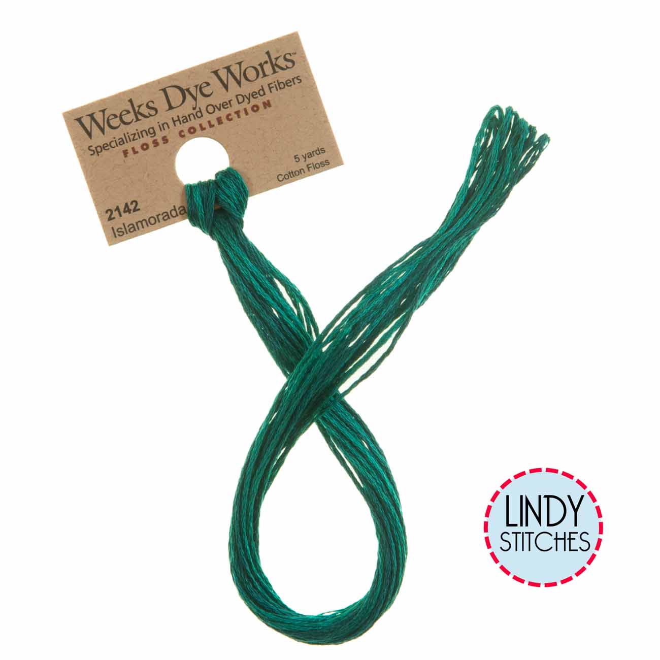 Islamorada Weeks Dye Works Floss Hand Dyed Cotton Skein 2142