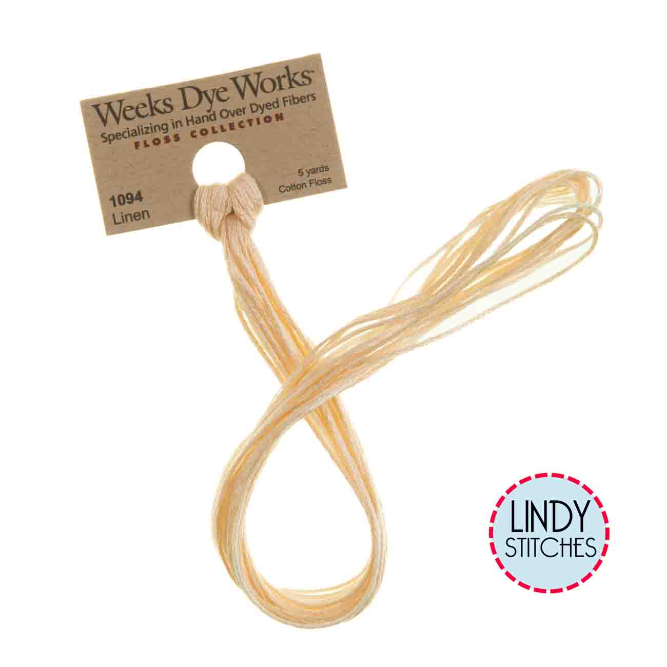 Linen Weeks Dye Works Floss Hand Dyed Cotton Skein 1094
