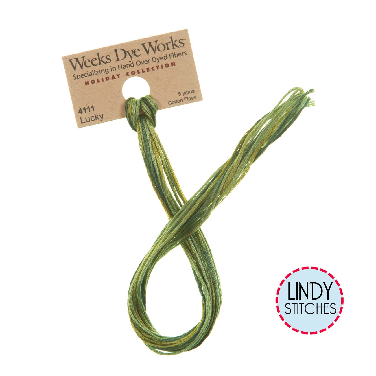Lucky Weeks Dye Works Floss Hand Dyed Cotton Skein 4111