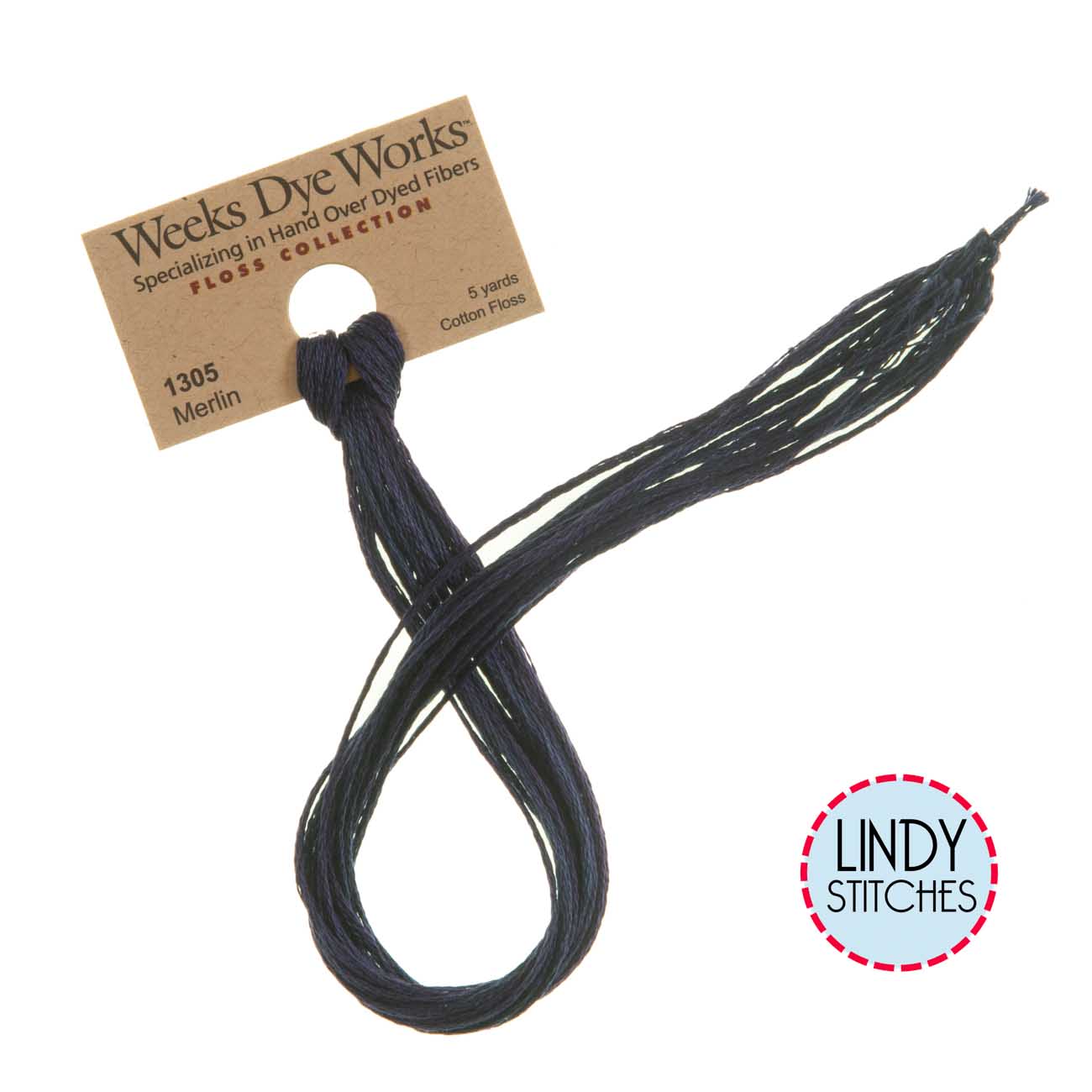 Merlin Weeks Dye Works Floss Hand Dyed Cotton Skein 1305