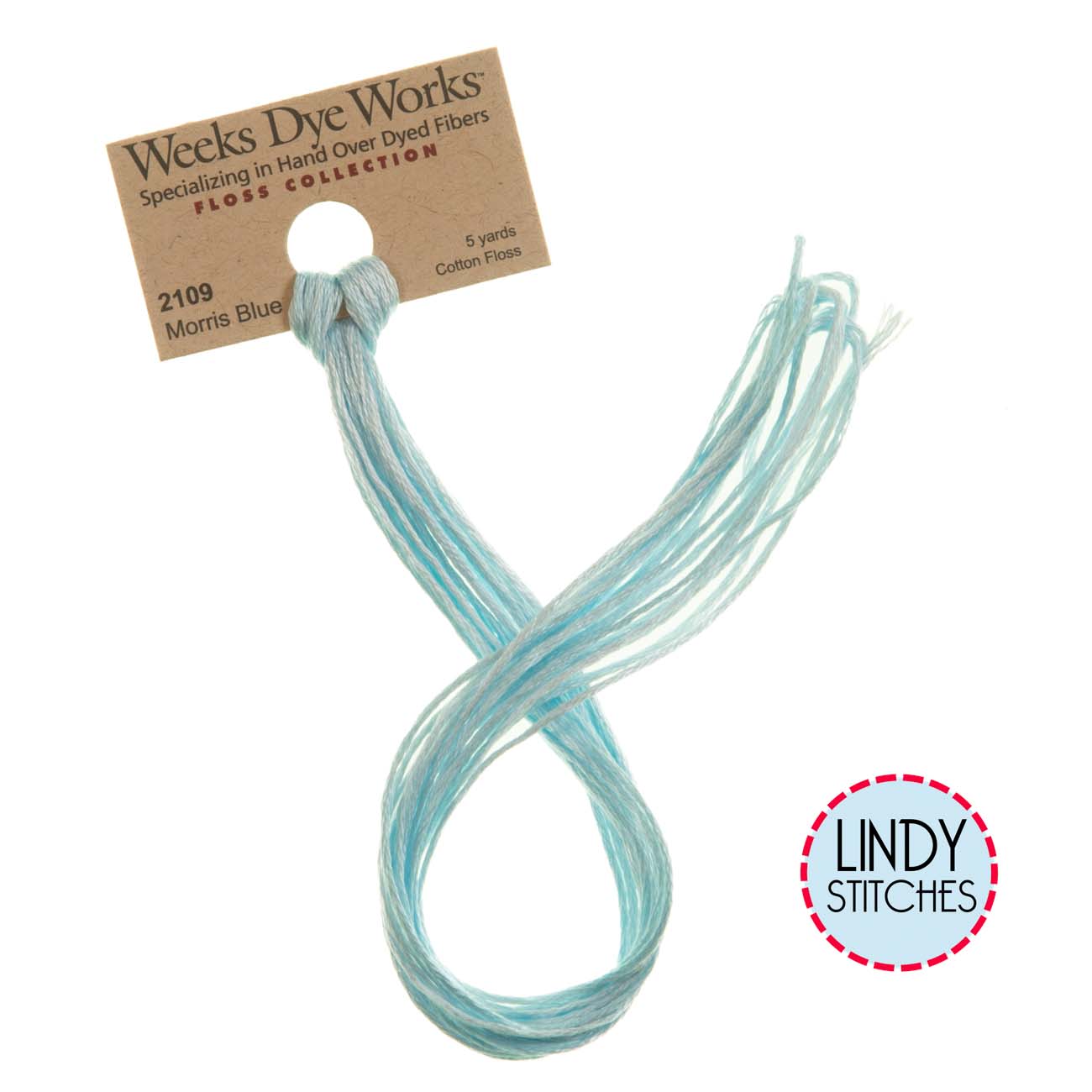 Morris Blue Weeks Dye Works Floss Hand Dyed Cotton Skein 2109