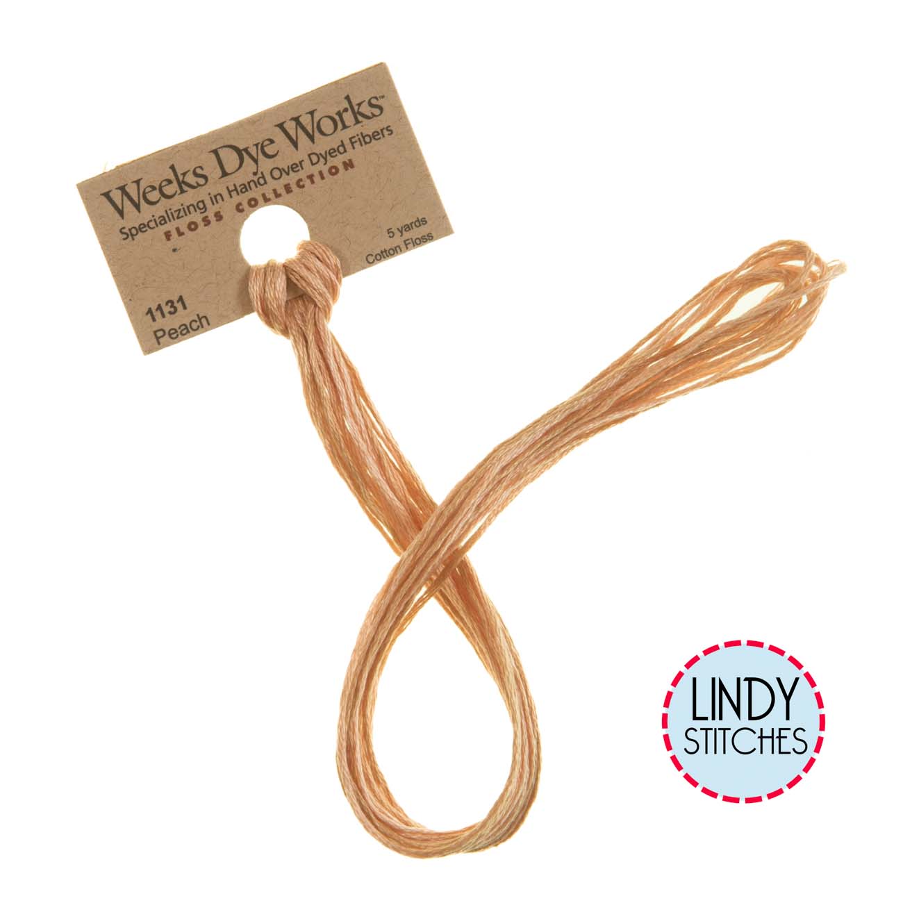 Peach Weeks Dye Works Floss Hand Dyed Cotton Skein 1131
