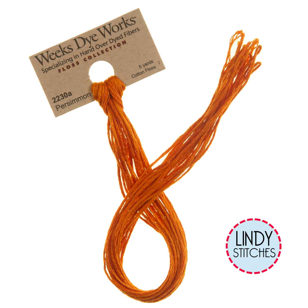 Persimmon Weeks Dye Works Floss Hand Dyed Cotton Skein 2230a