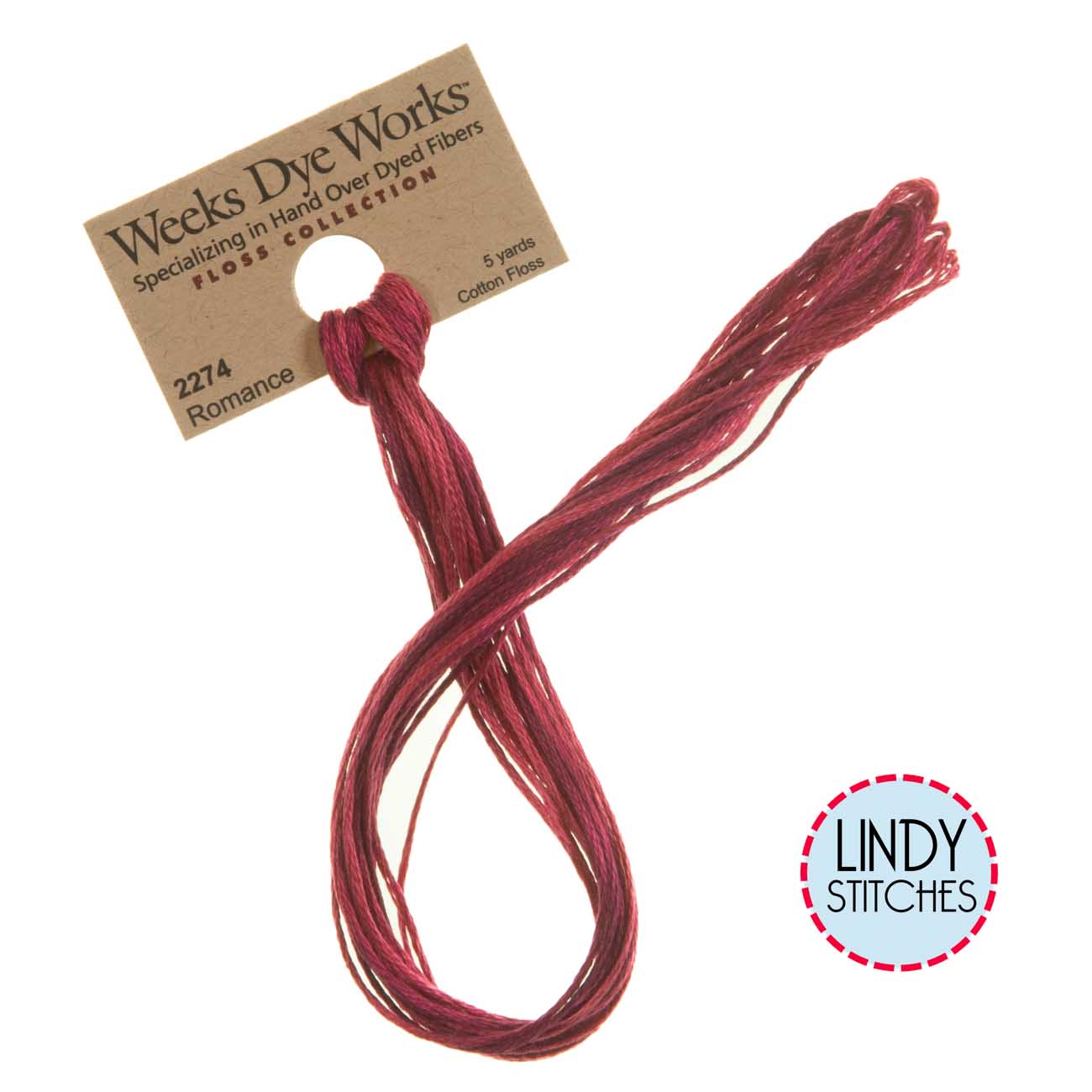 Romance Weeks Dye Works Floss Hand Dyed Cotton Skein 2274