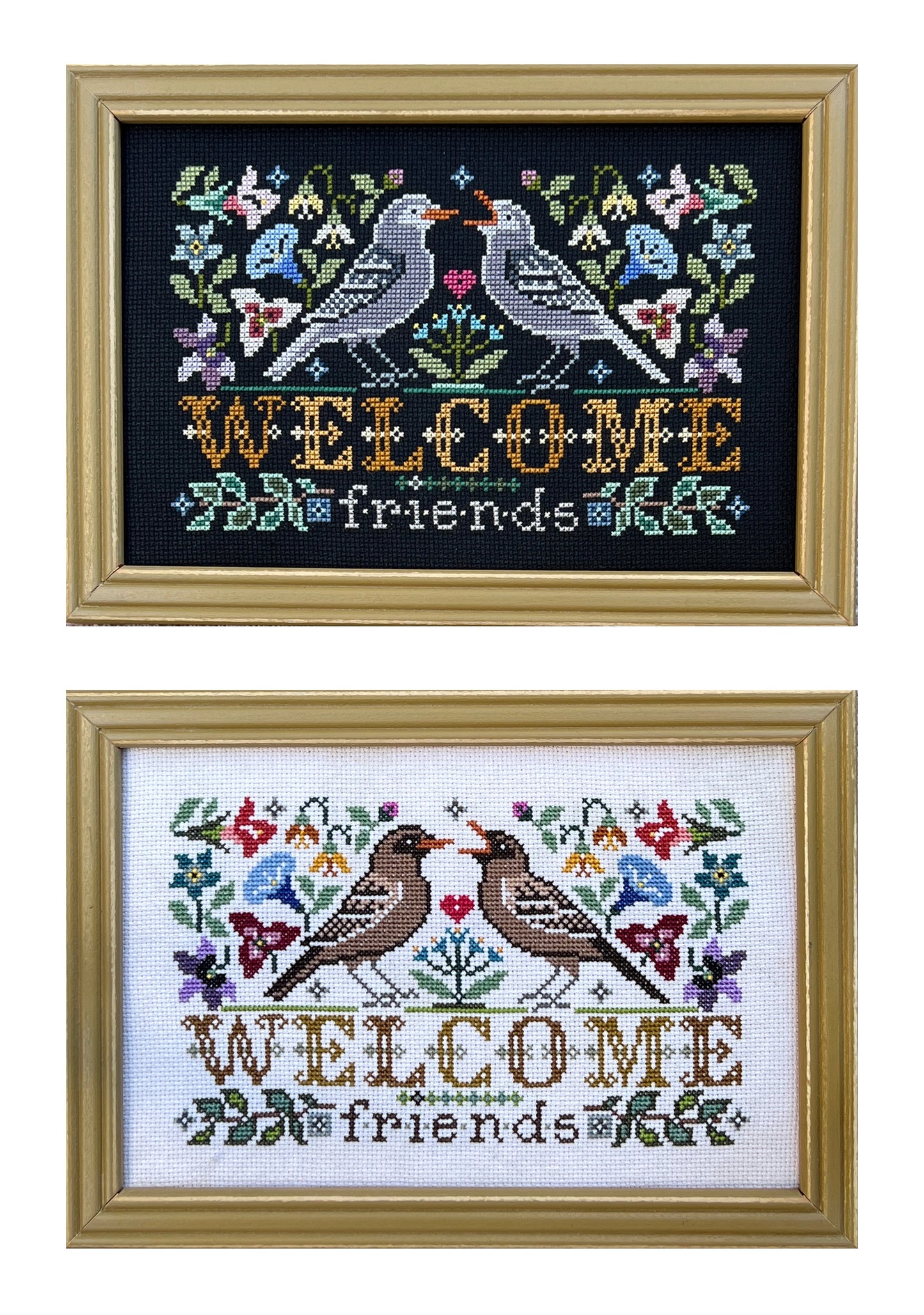 SALE Wildflower Welcome Tellin Emblem Cross Stitch Chart