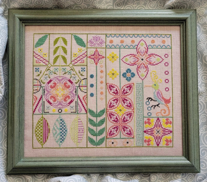 PREORDER Wildflower Stitching FUNKY BIRD Cross Stitch Pattern Nashville Market