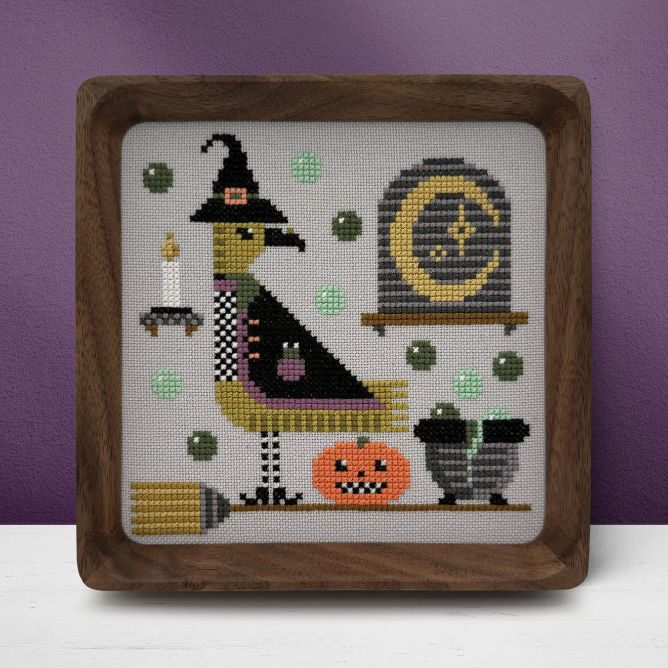 PREORDER Boomerang Stitches WILLA Trick or Tweet Cross Stitch Pattern Nashville Market