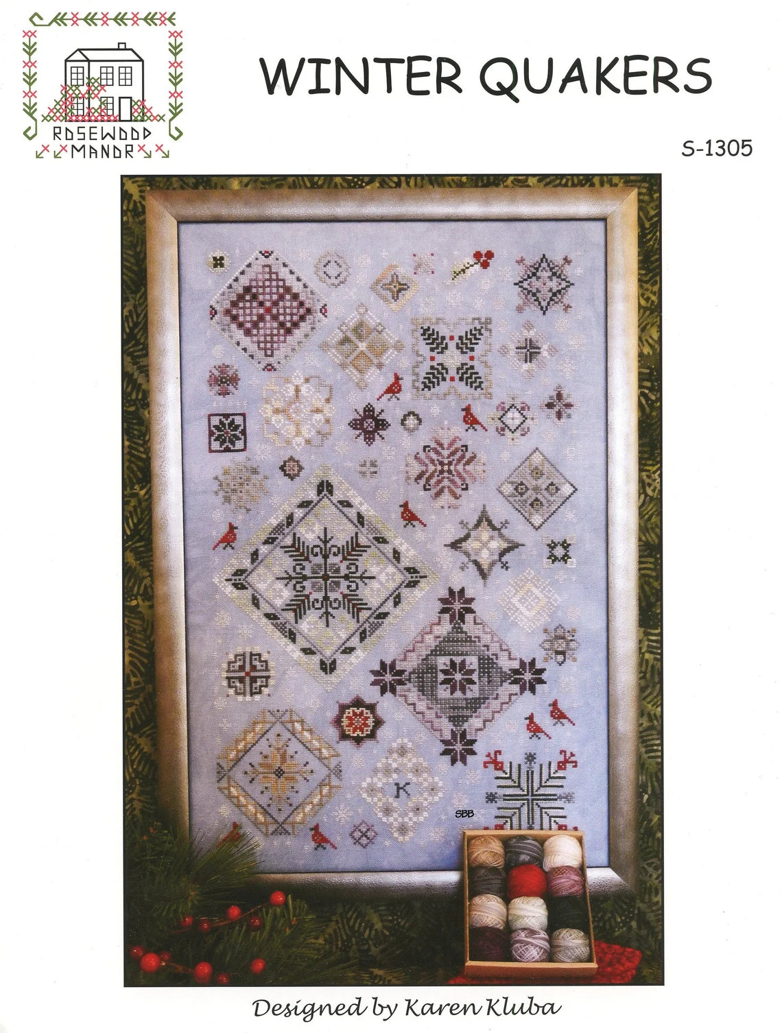 Winter Quakers Cross Stitch Pattern by Rosewood Manor
