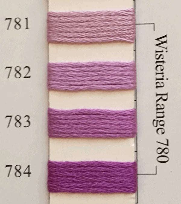 Needlepoint NPI Silk Floss 8 Ply Wisteria Range 781 782 783 784