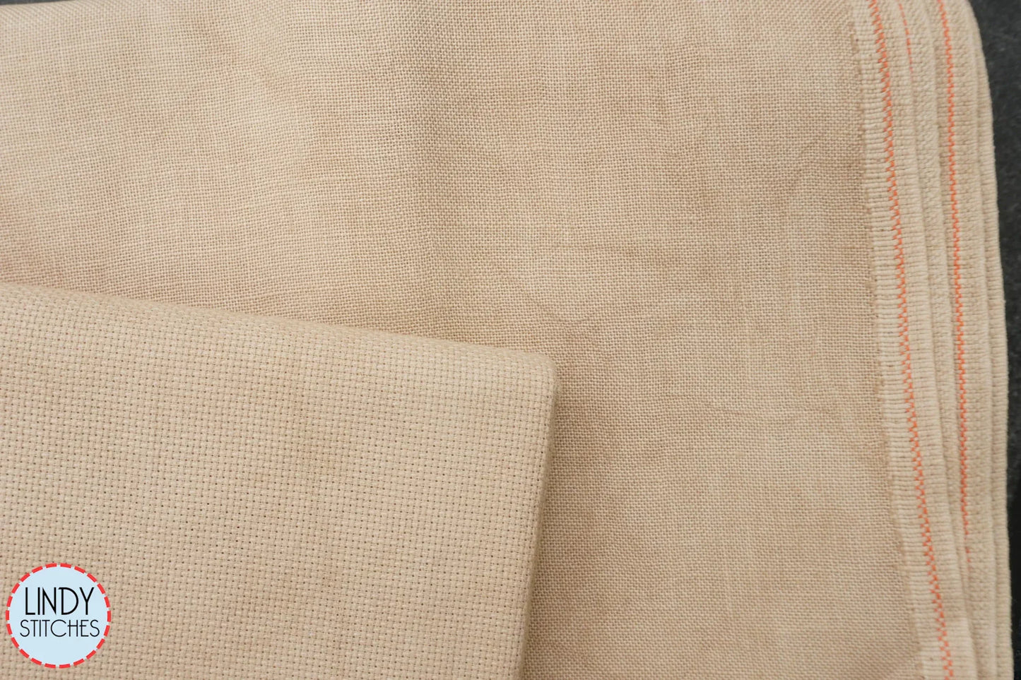 40 Count Light Hazelnut Hand Dyed Newcastle Linen by Xjudesign