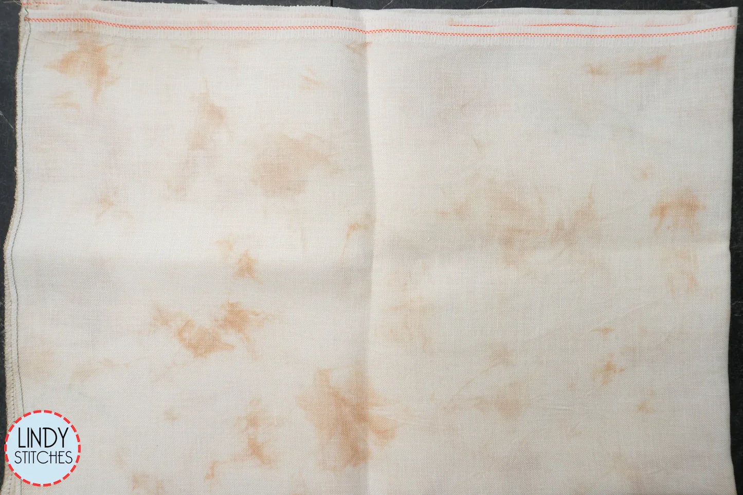 40 Count Marbled Bunny Hand Dyed Newcastle Linen by Xjudesign