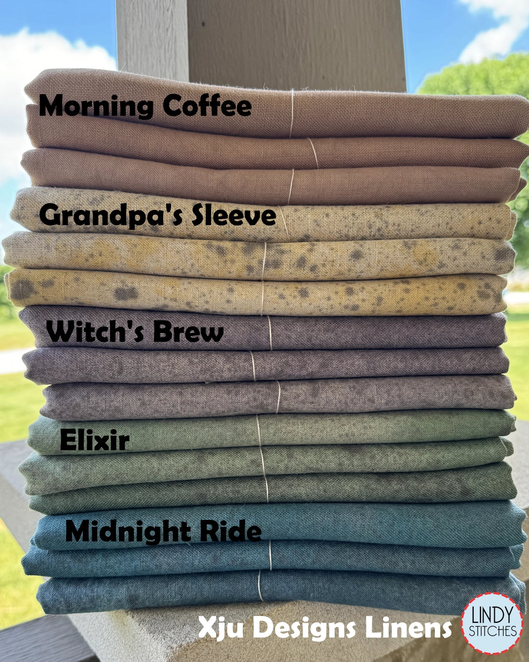 32 Count Witch's Brew Hand Dyed Belfast Linen by Xjudesign