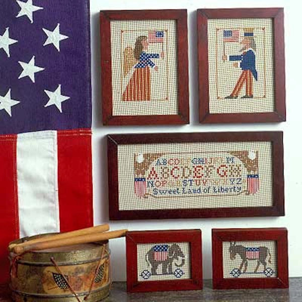 American Primitive Cross Stitch Pattern by The Prairie Schooler Physical Copy