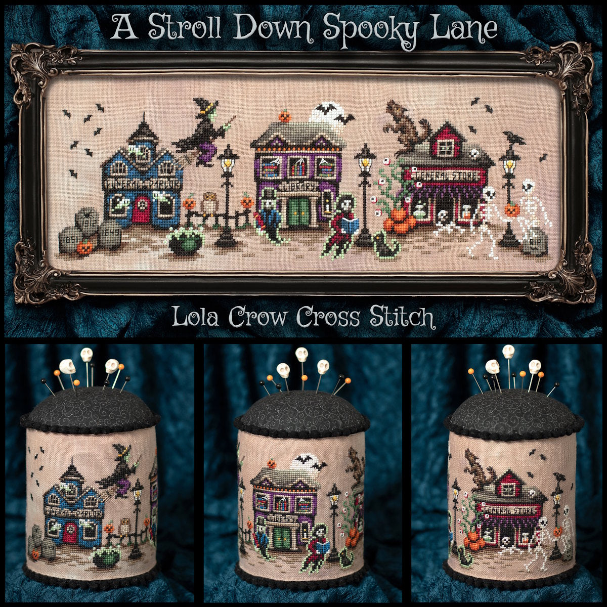 PREORDER Lola Crow A STROLL DOWN SPOOKY LANE Cross Stitch Pattern