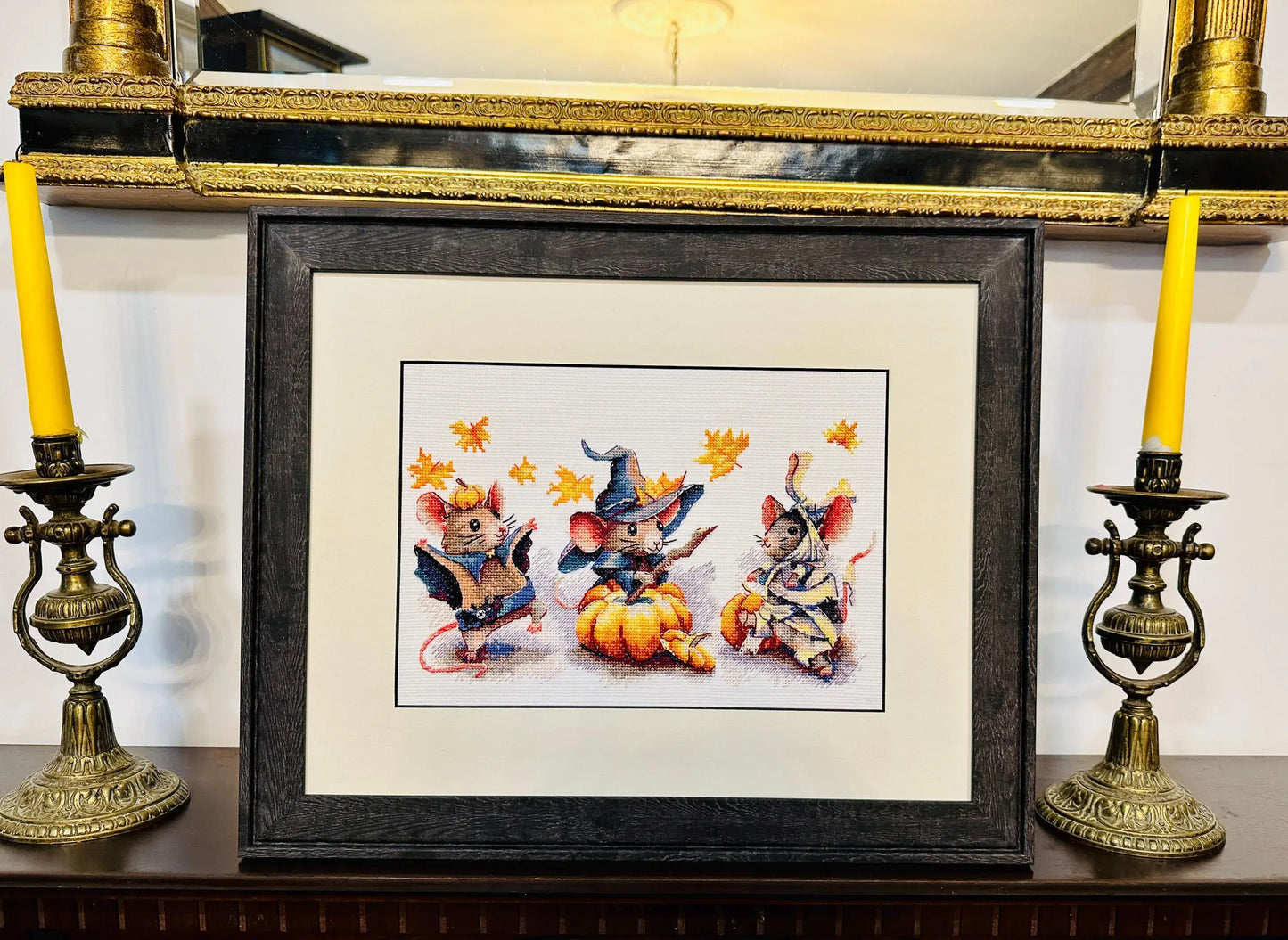 Spooky Mouse Trio Cross Stitch Kit From Riolis 2241