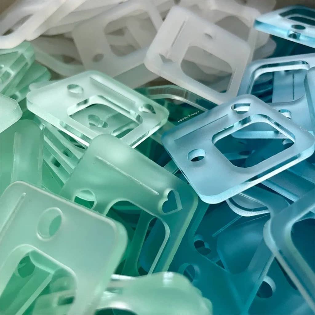 Acrylic Floss Drops Set of 10 with Binder Ring