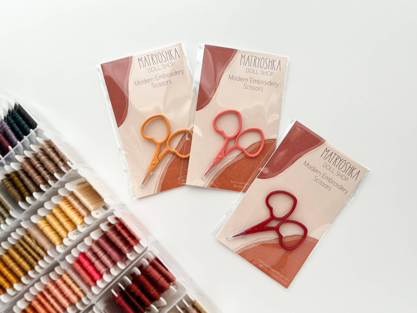 Matryoshka small heart sewing scissors