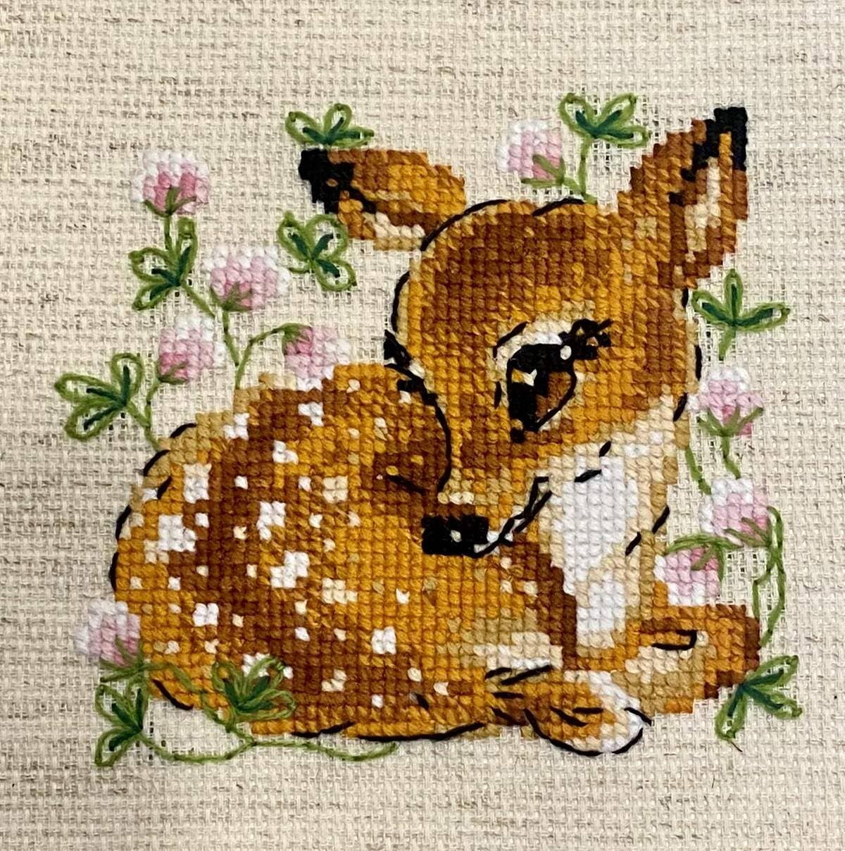 Little Deer Cross Stitch Kit From Riolis 1777