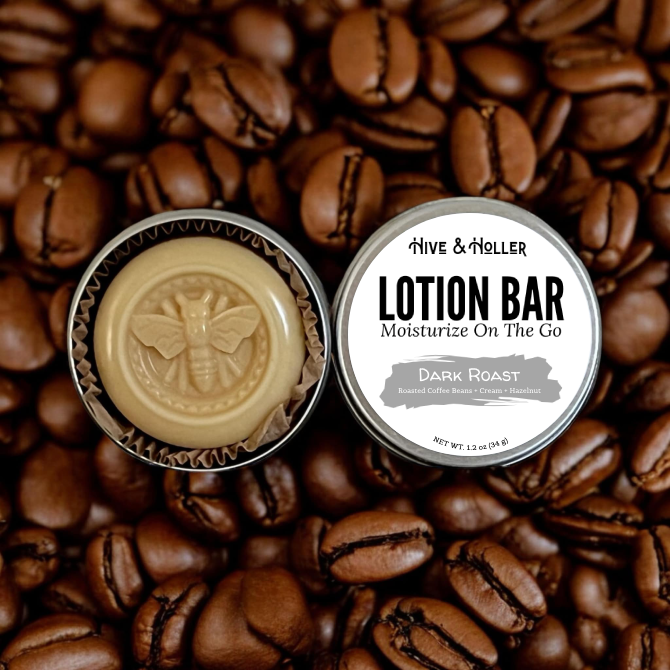 Dark Roast Solid Lotion Bar for Crafty Hands