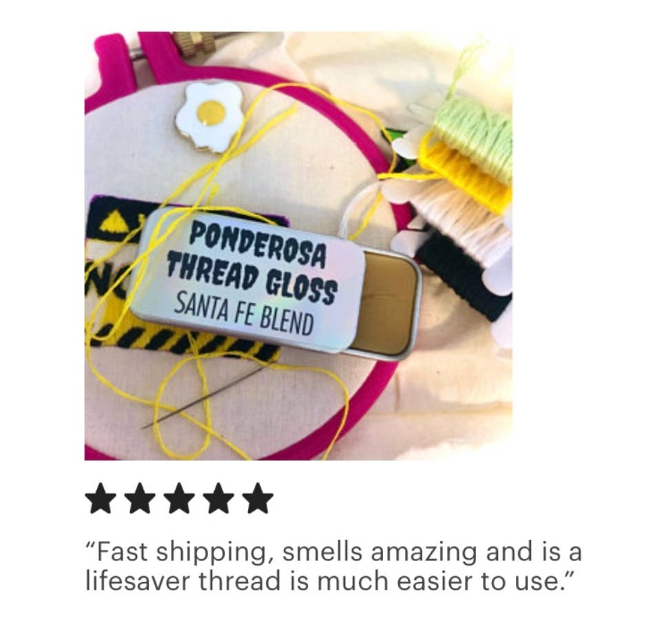 Ponderosa Thread Gloss SANTA FE Scented Beeswax Thread Conditioner