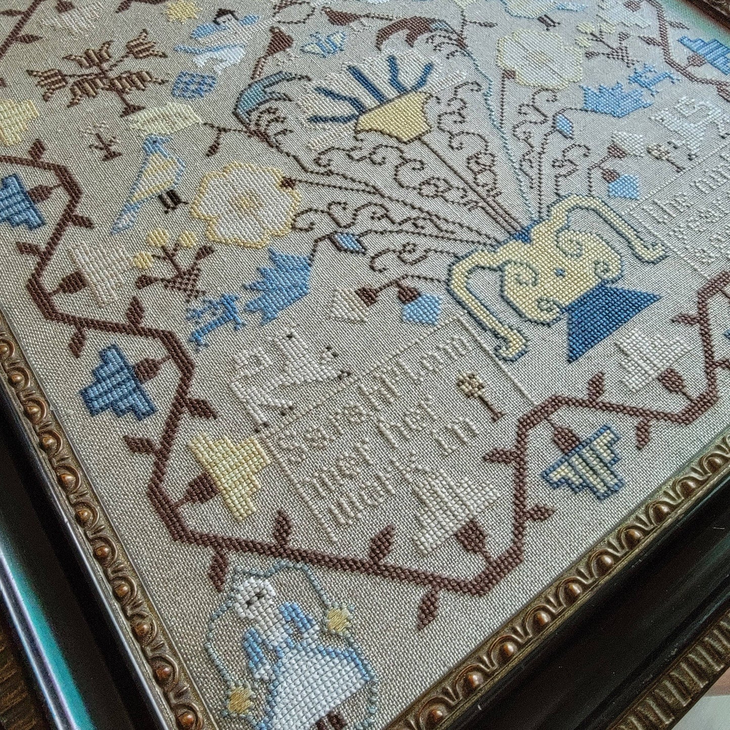 SARAH PLOMMER Sampler Reproduction 1759 Pattern by The Wishing Thorn