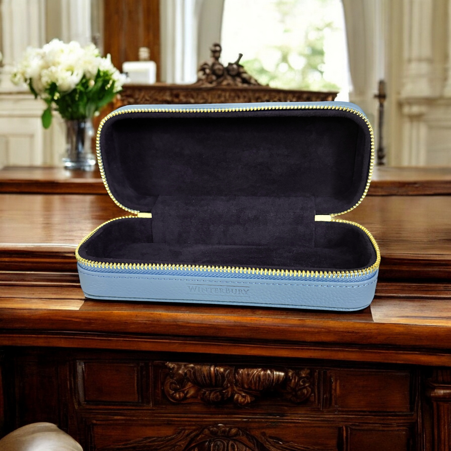 WinterBury Robin's Egg Blue Leather Tool Case