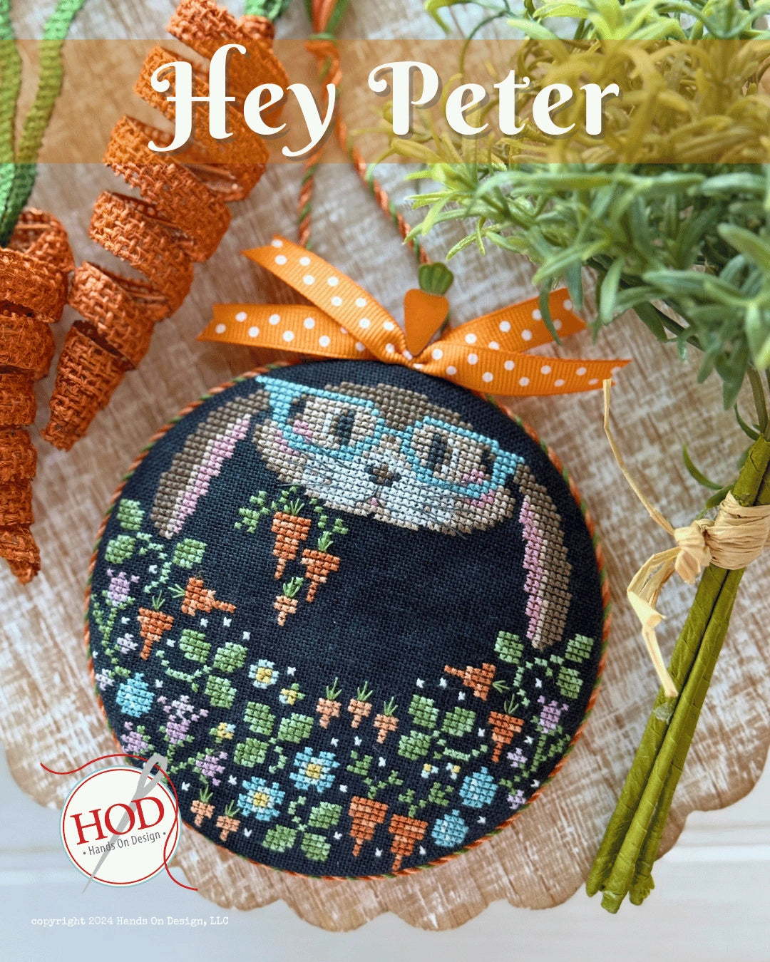 PREORDER Hands On Design HEY PETER Cross Stitch Pattern Nashville Market