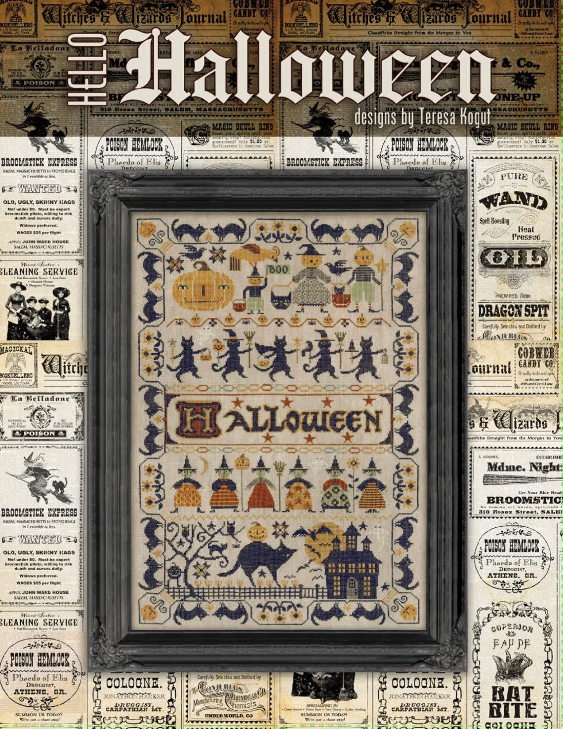 Hello Halloween Book by Teresa Kogut Cross Stitch Pattern 11 Hello Halloween Book by Teresa Kogut Cross Stitch Pattern 11
