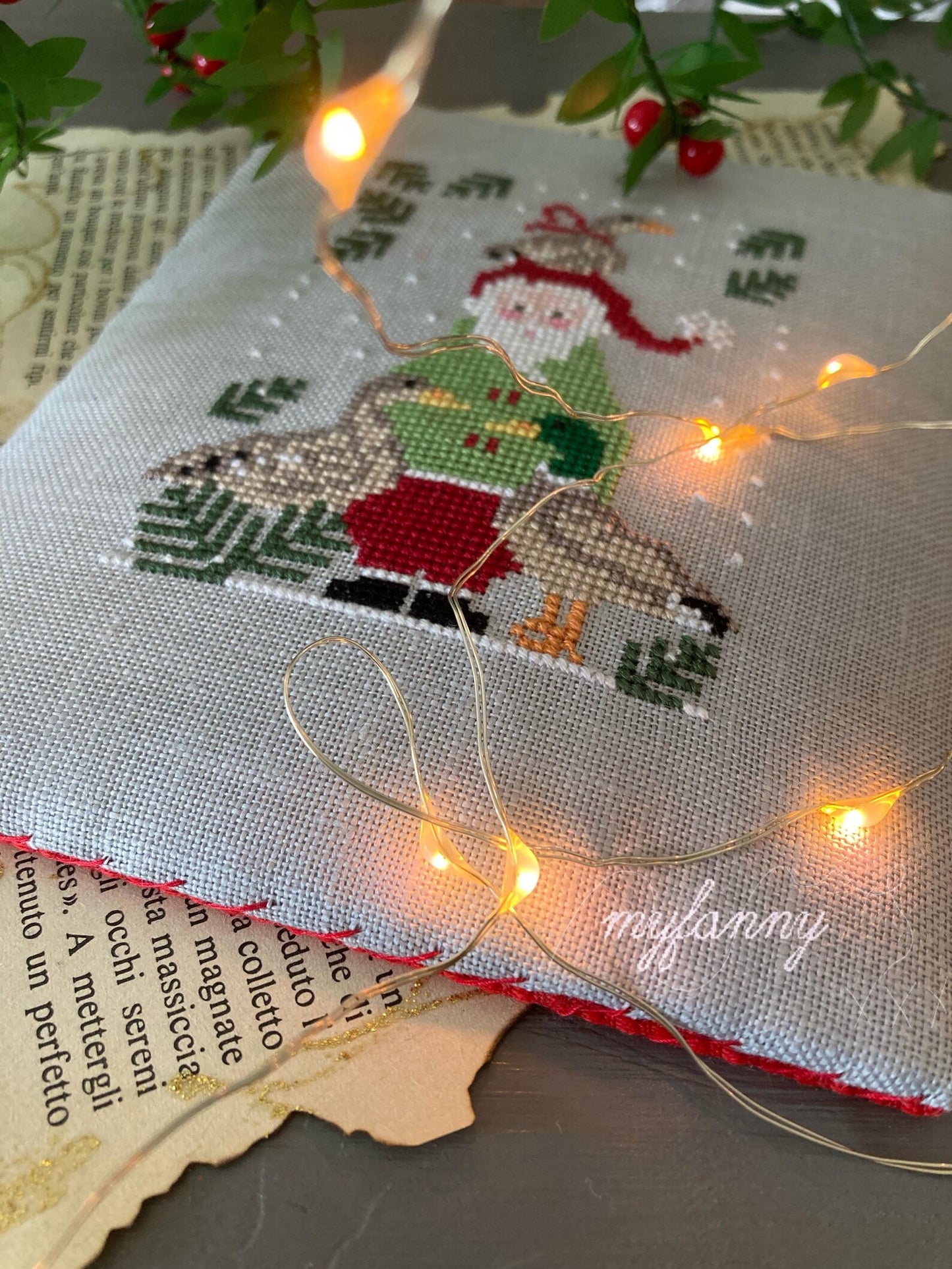 Santa and Merry Ducks by MyFanny Cross Stitch Pattern