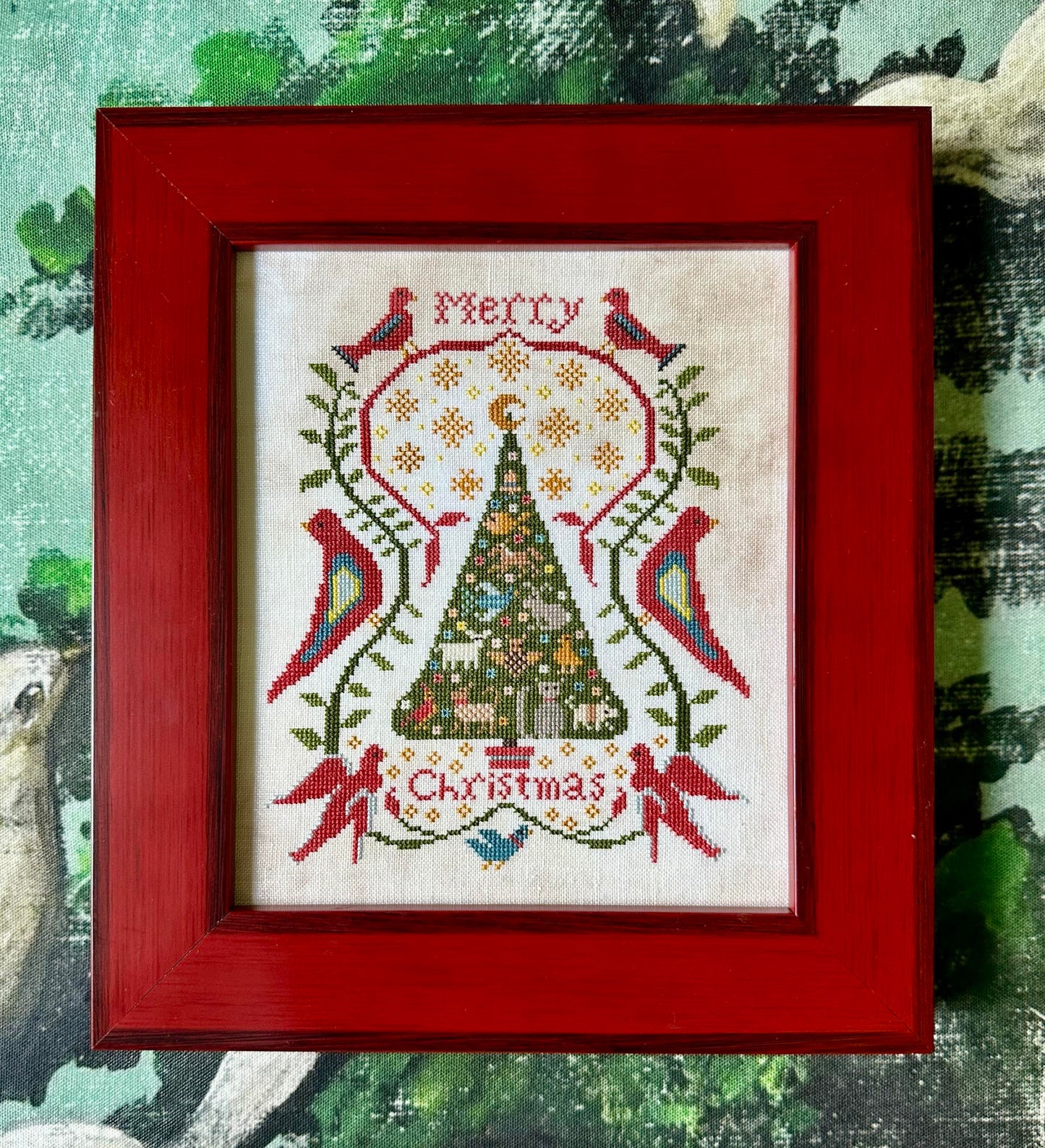 PREORDER Kathy Barrick MERRY CHRISTMAS Cross Stitch Pattern