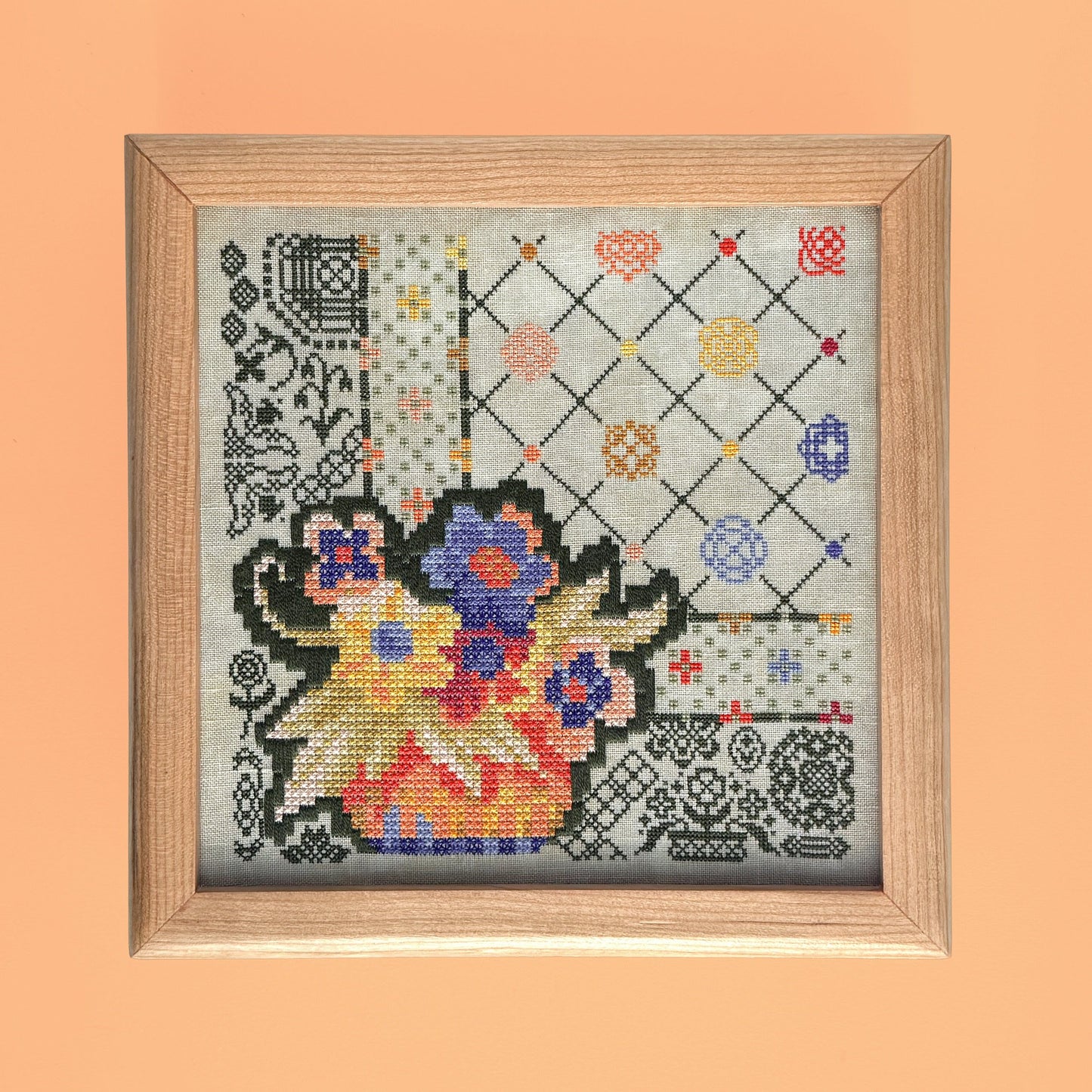 PREORDER Jed X Stitch LINOLEUM RUG Cross Stitch Pattern