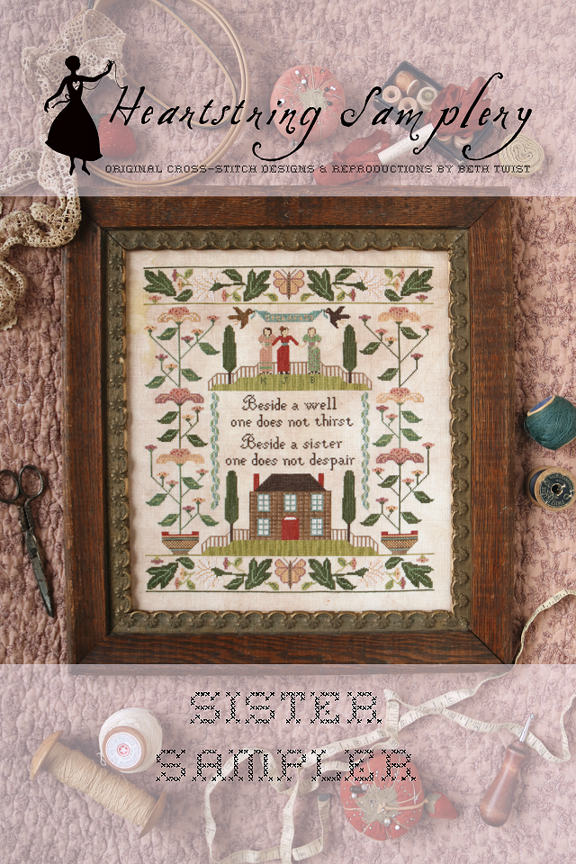 Sister Sampler Cross Stitch Pattern by Heartstring Samplery Nashville Market