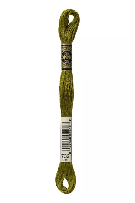 732 DMC Six Strand Cotton Embroidery Floss