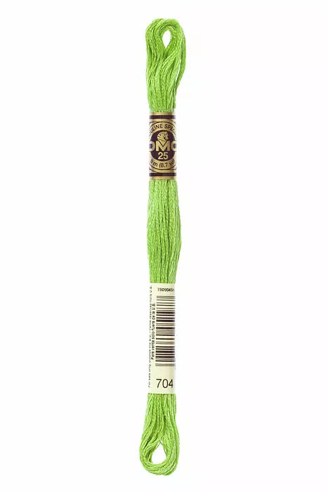 704 DMC Six Strand Cotton Embroidery Floss